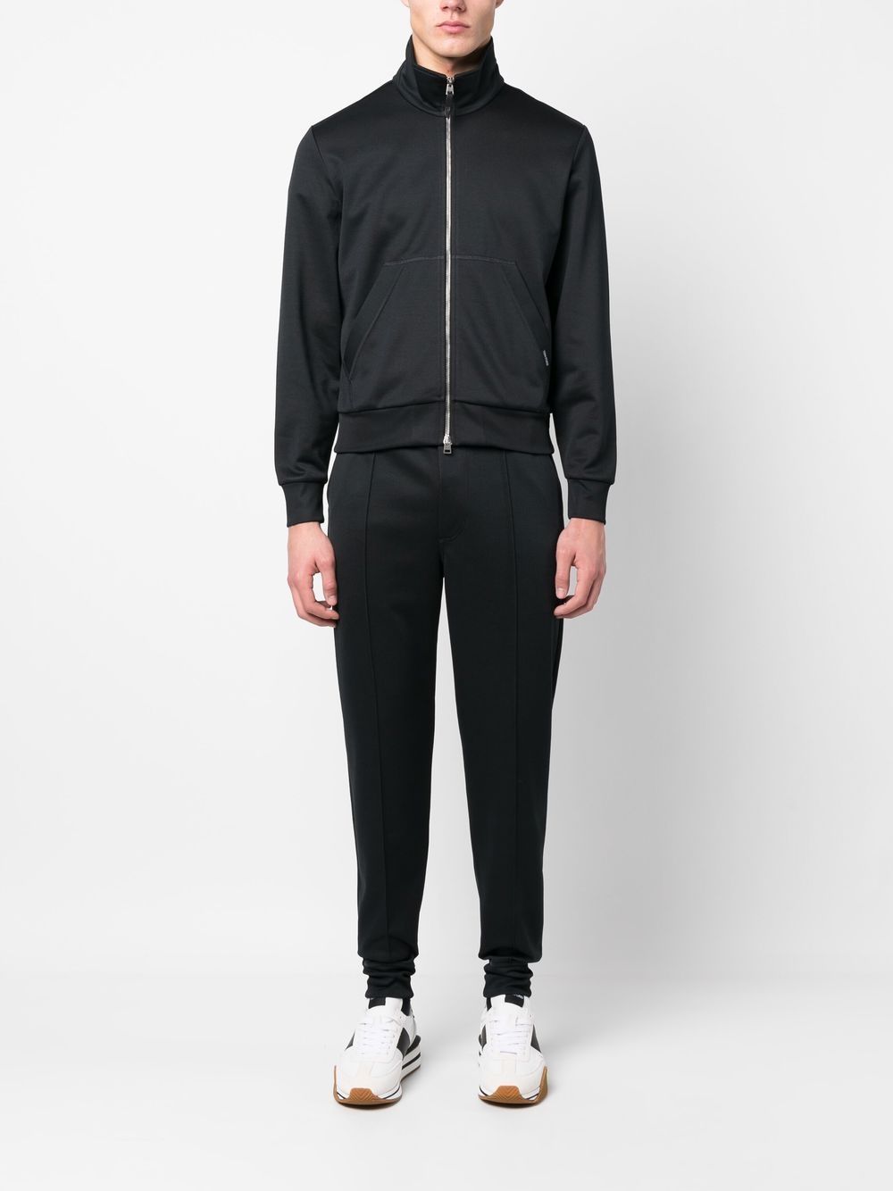 Tom Ford Tapered-leg Track Pants In Black