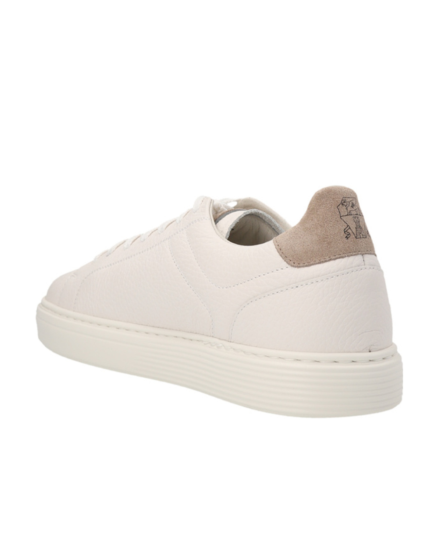 スニーカー Brunello Cucinelli Grainy Leather Sneakers Brunello Cucinelli Leather Sneakers With Grained Texture In
