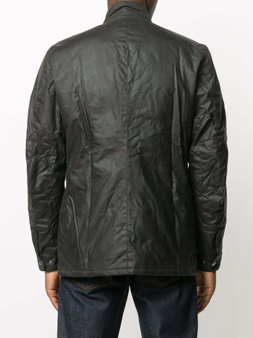 BARBOUR WAX-COATED ZIPPED JACKET