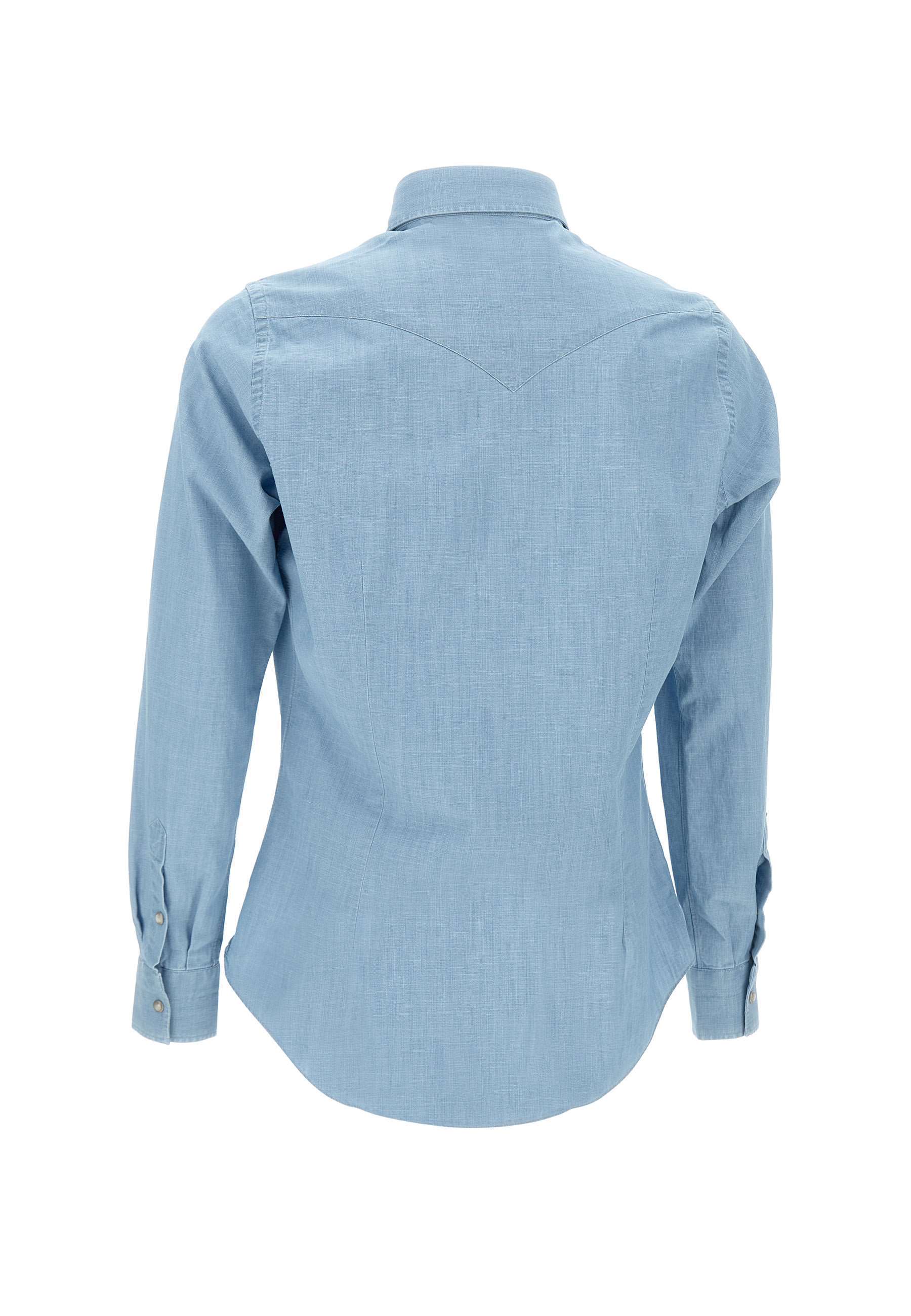 Shop Eleventy Long Sleeve Shirt In Blue