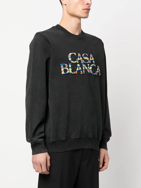 CASABLANCA LOGO-APPLIQU� SWEATSHIRT 