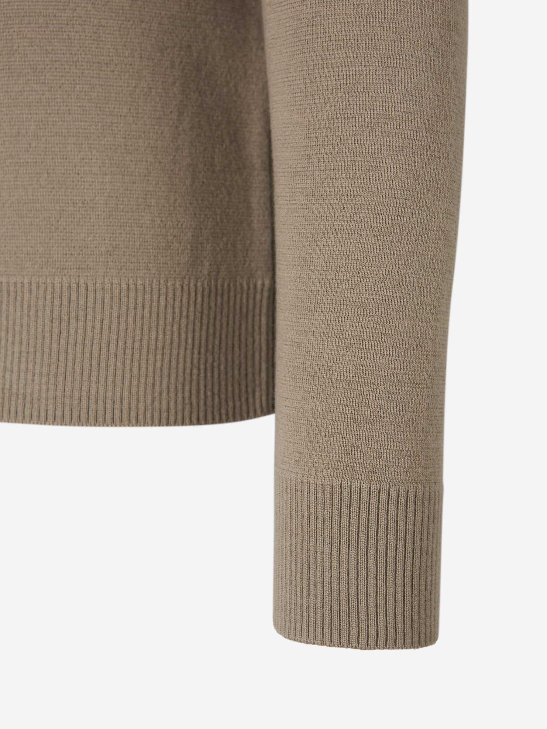 Max Mara Wool Knitted Jersey In Brown