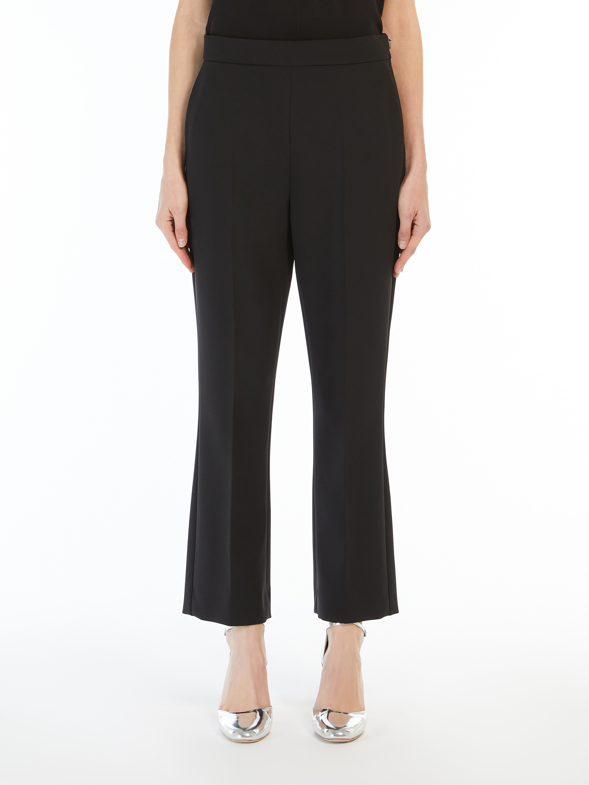 Max Mara Okra Long Trouser Black In Black