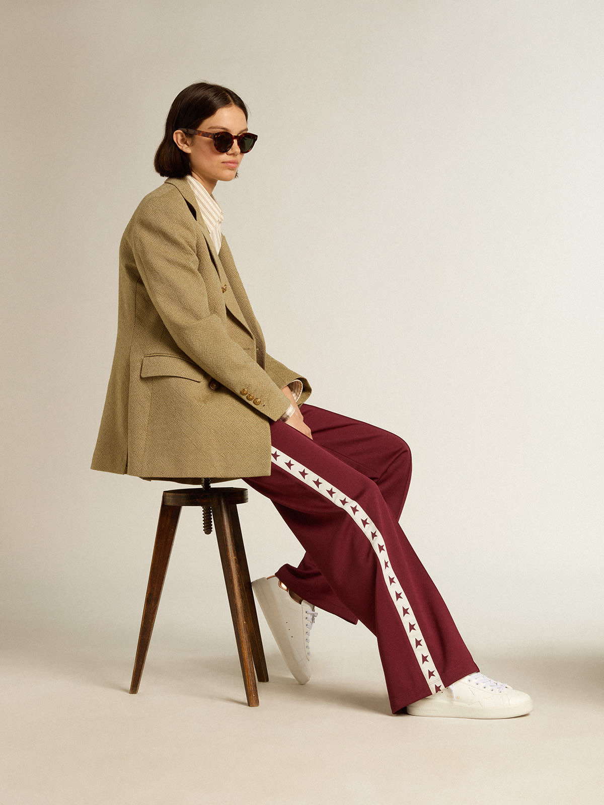 Golden Goose Pure-star Lace-up Sneakers In White