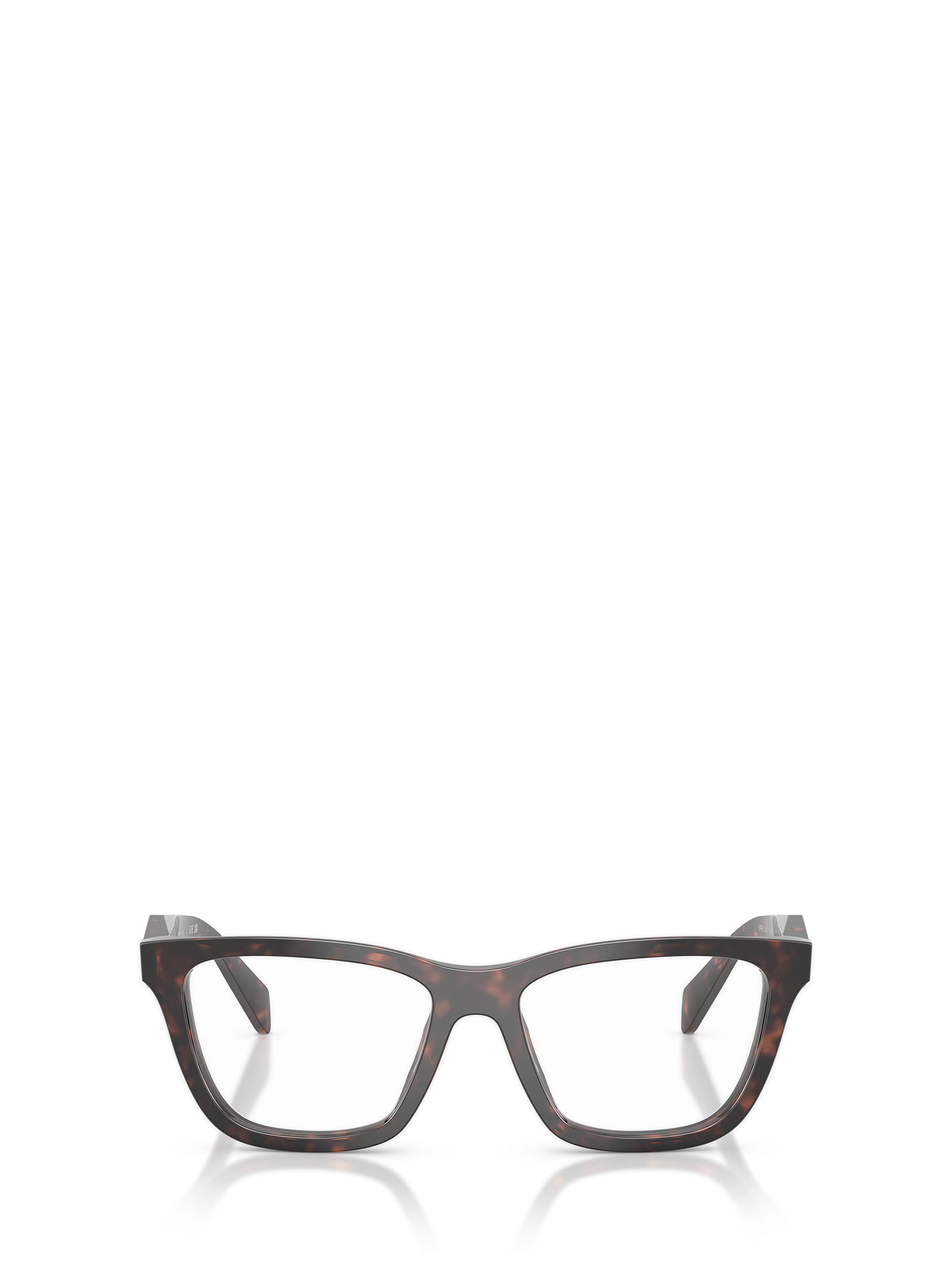 Prada Full Frame Plain Mirror In Brown