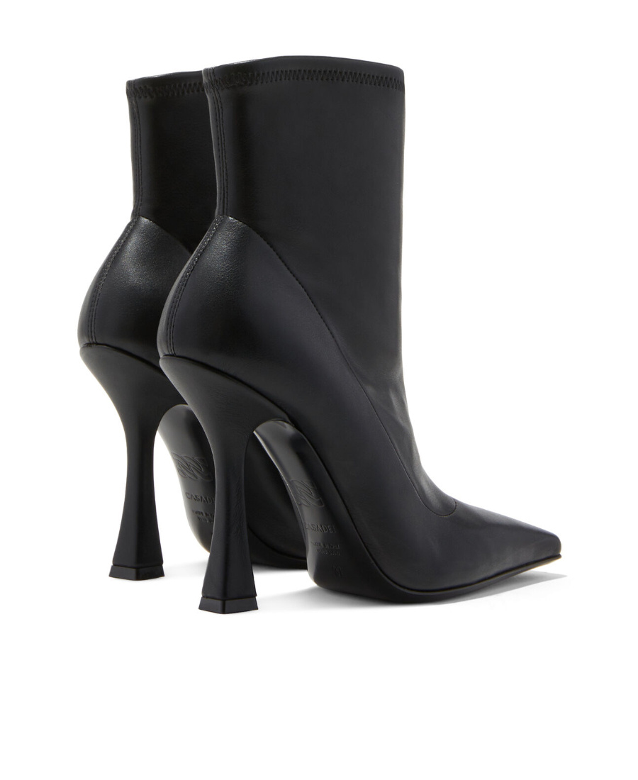 Casadei Geraldine 100mm Leather Boots In Black