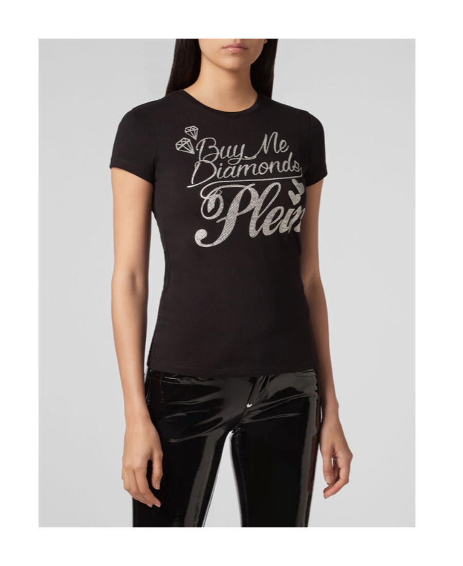 Philipp Plein Logo Details T-shirt In Black