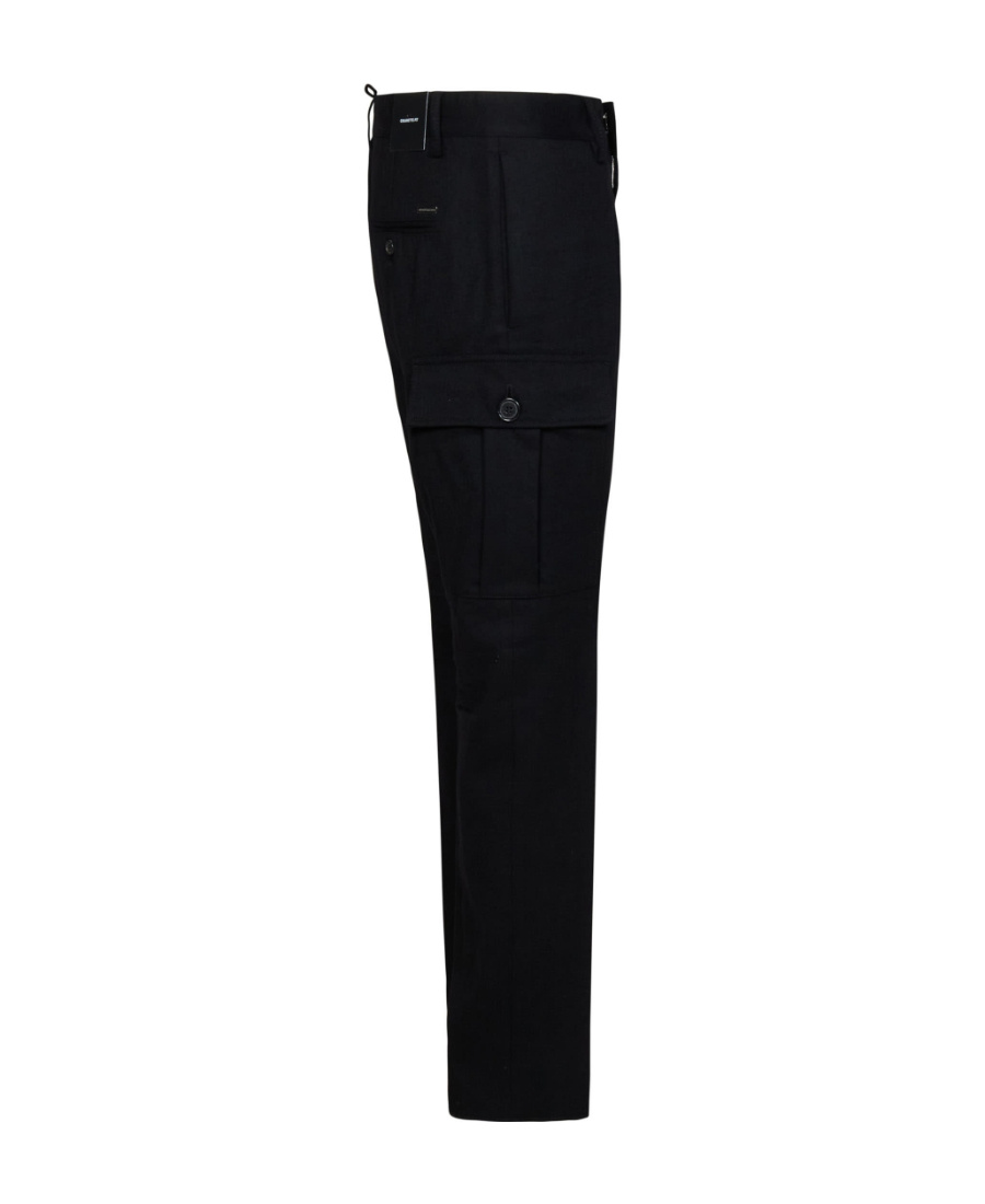 Dsquared2 Mid-rise Tapered Trousers In Black
