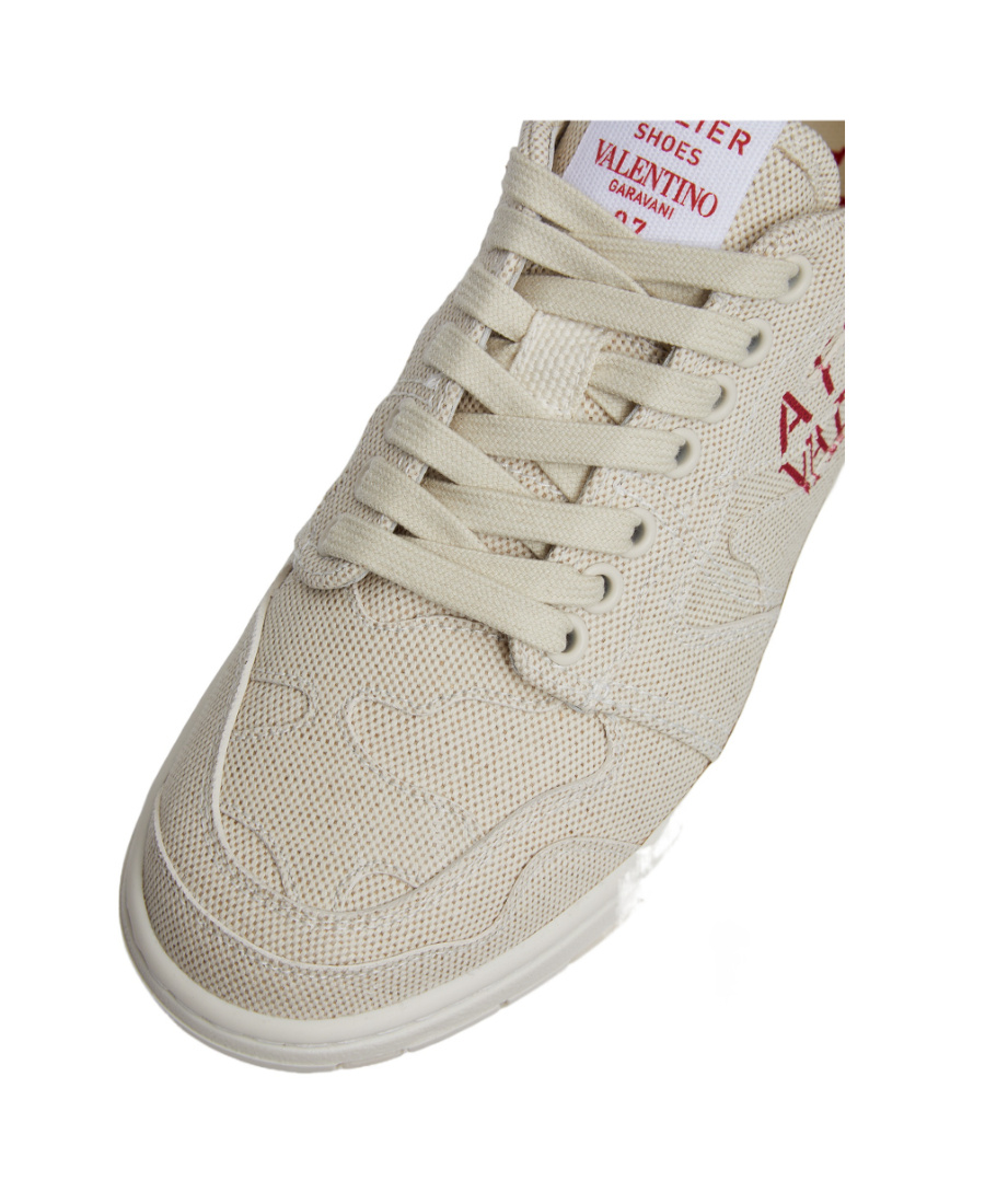 Valentino Atelier 07 Camouflage Edition Low-top Sneakers In White