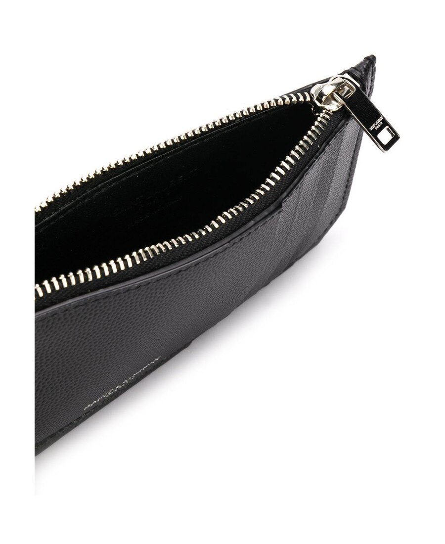 Saint Laurent Fragments Cardholder In Black