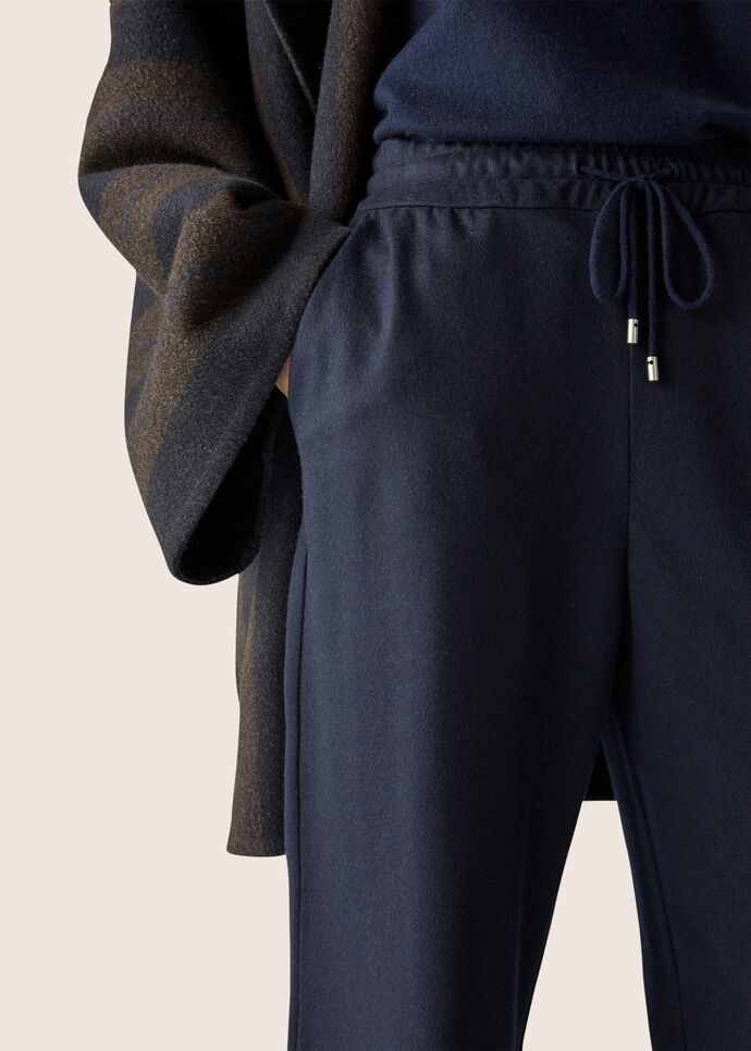 Loro Piana Rope Waist Cashmere Sweatpants In Black