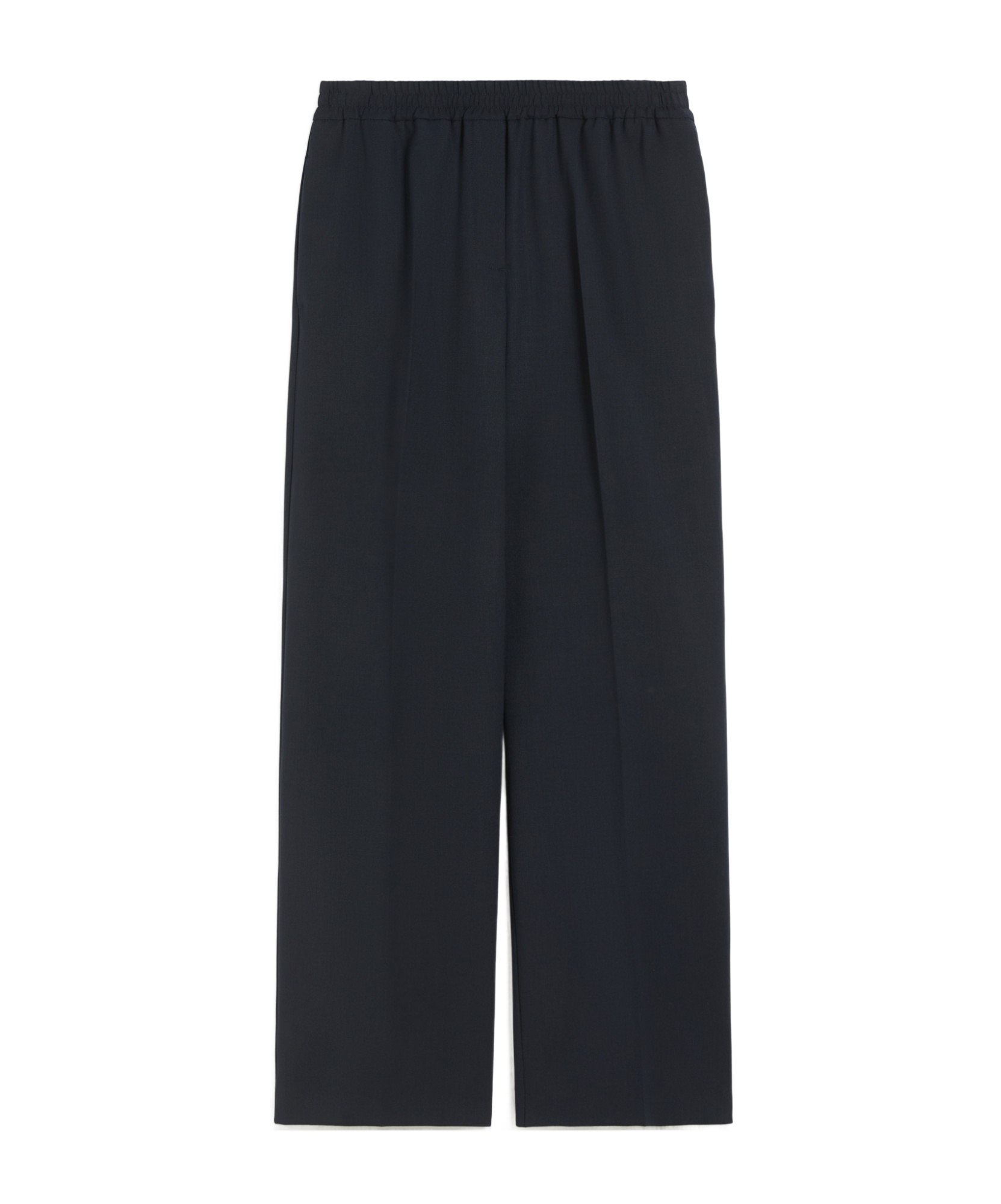 Weekend Max Mara Wool Casual Pants In Blue