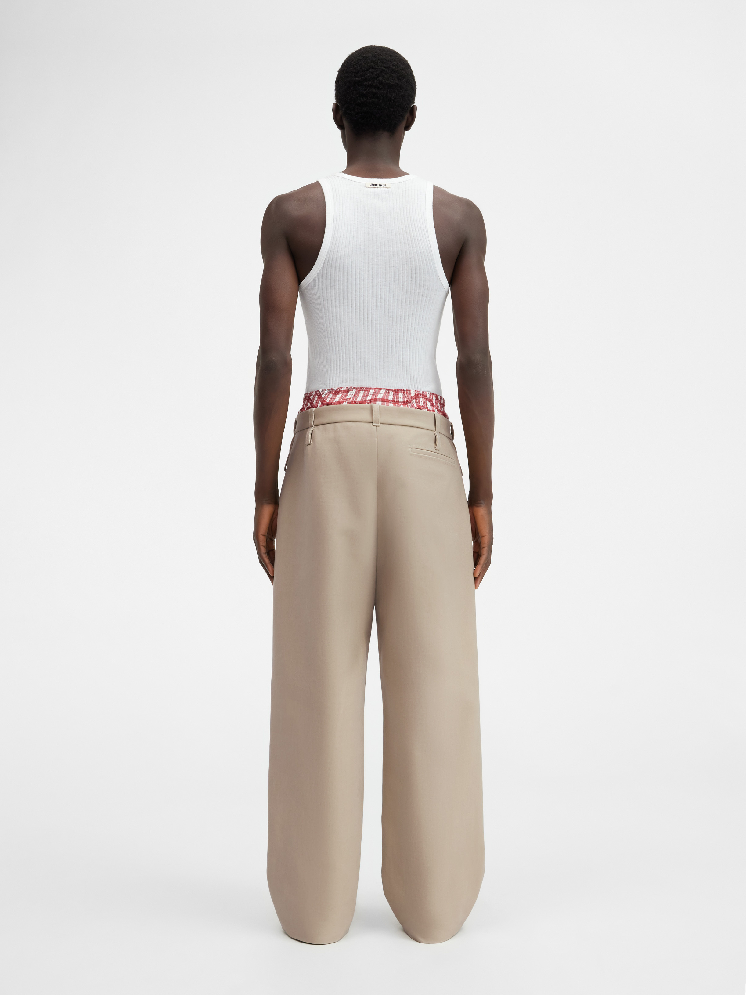 Jacquemus Soft Tailored Pants In Nude