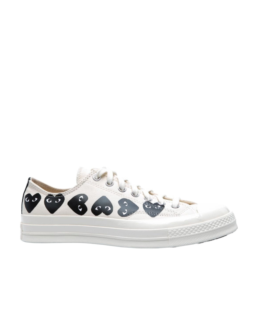 Comme Des Garçons Tie Low-top Casual Shoes In White