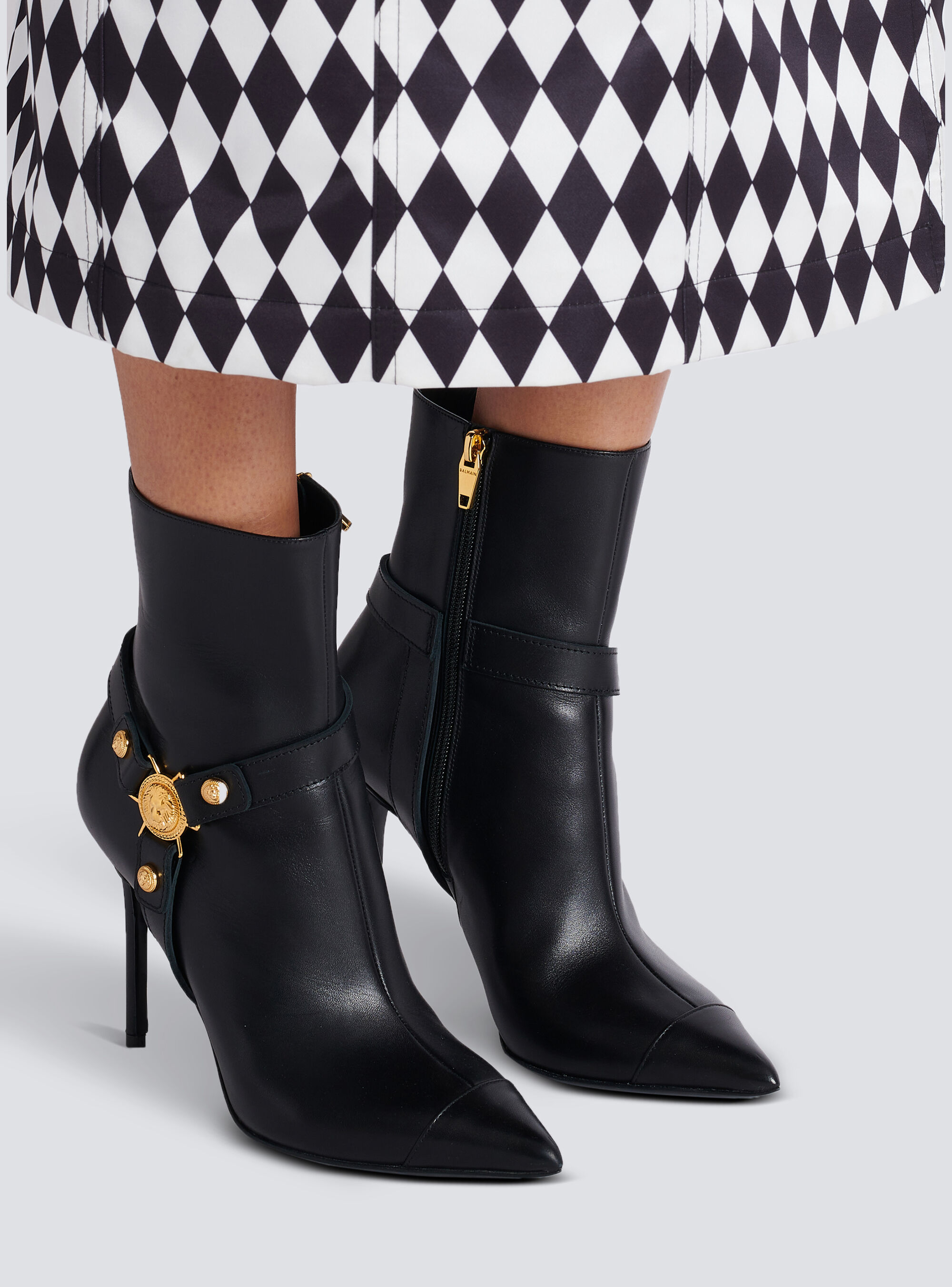 Balmain Boots In Black