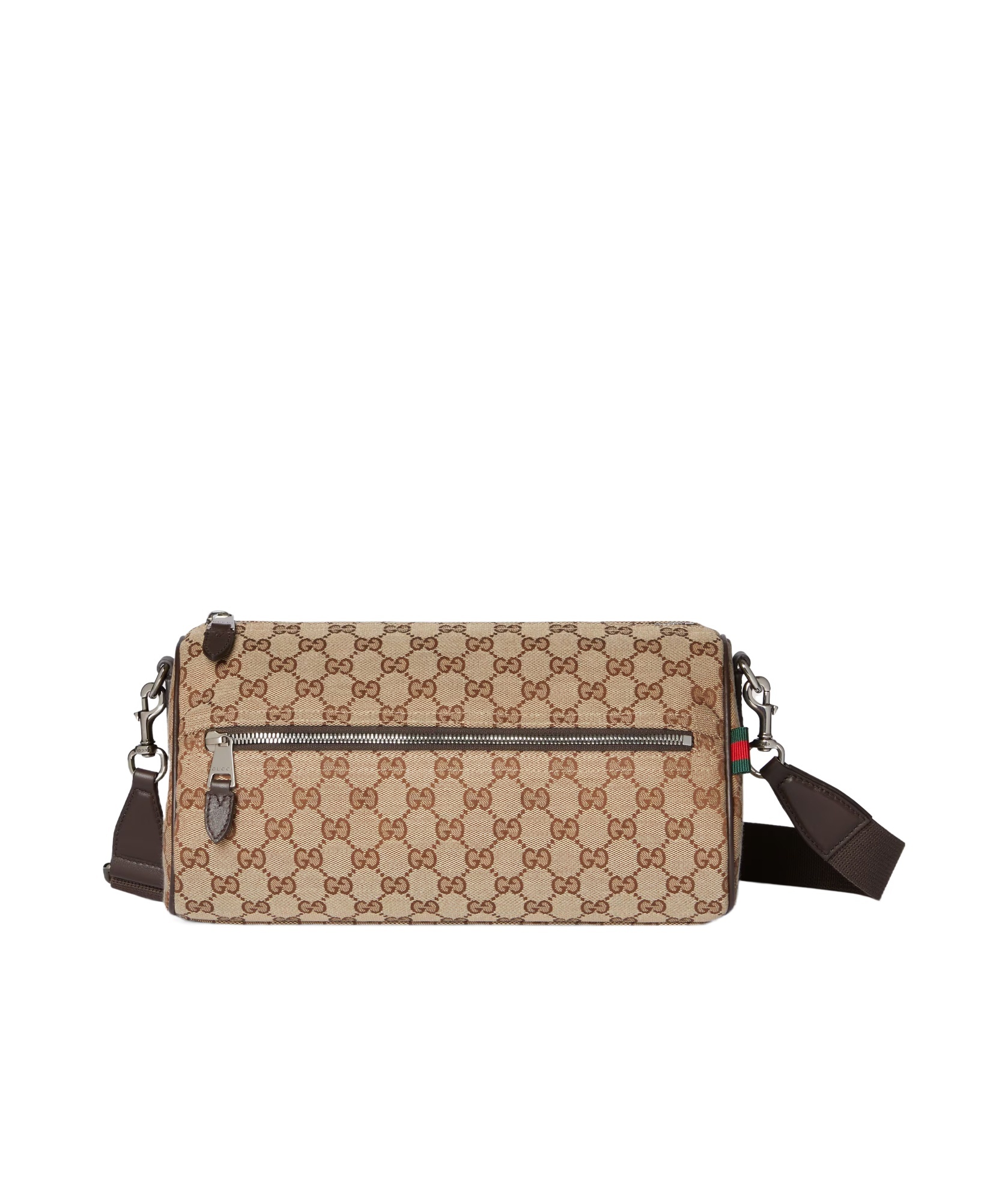 Gucci Gg Canvas Small Cylinder Bag In Nude