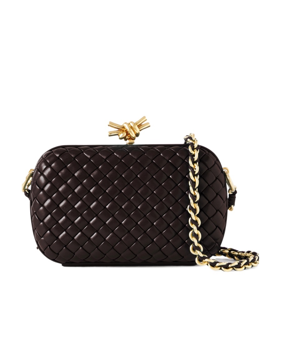 Bottega Veneta Brown Knot Clutch In Brown