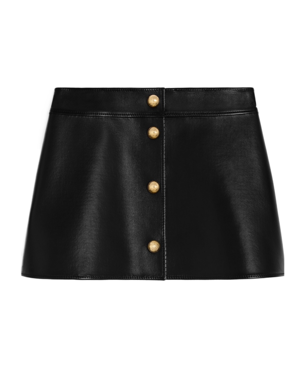 Celine Trapezoidal Mini Skirt In Black