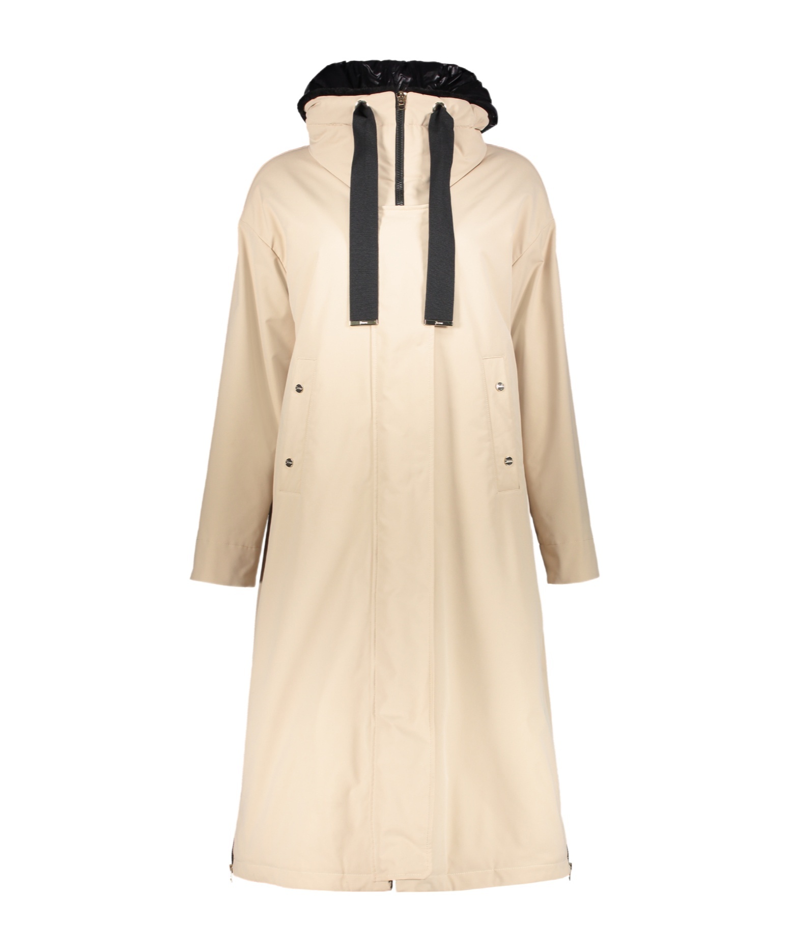 Herno Padded Drawstring-hooded Coat In Neutral