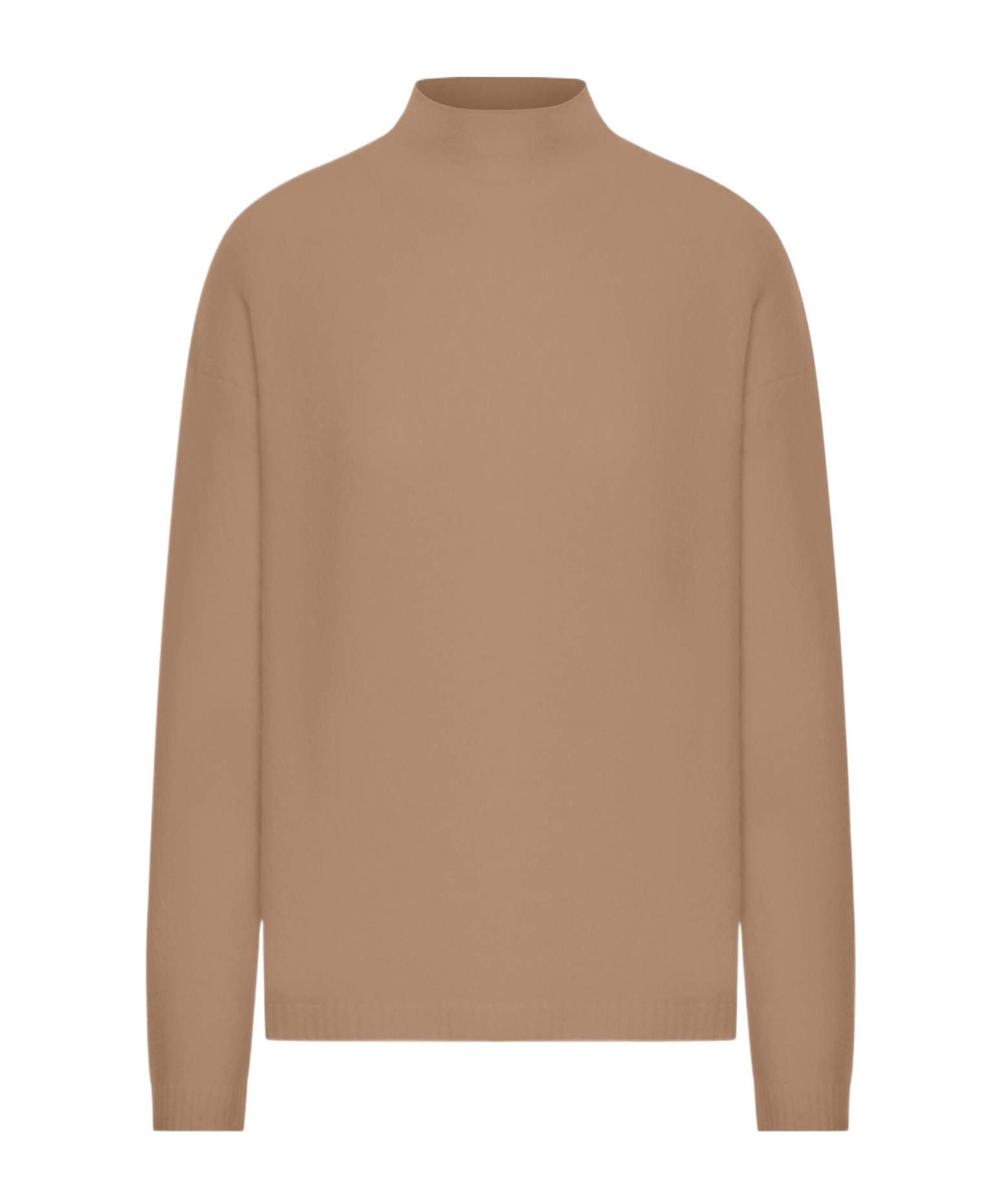 Max Mara Turtleneck Long Sleeve Sweater In Brown