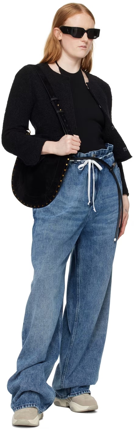 Isabel Marant Silva Knotted Belt In Black
