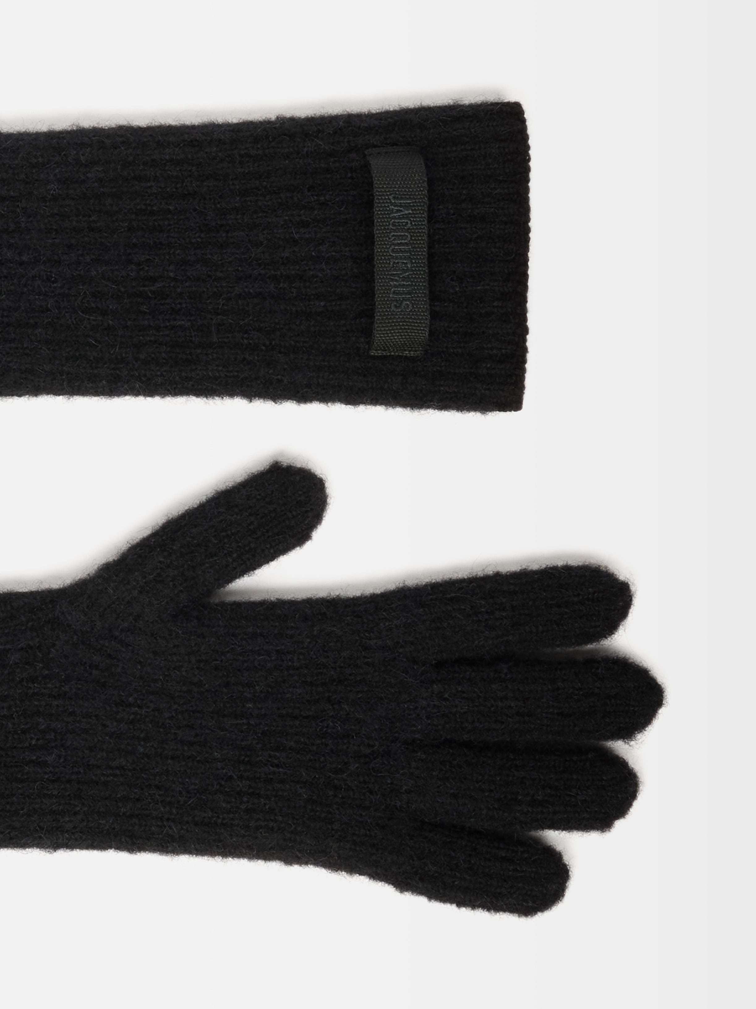 Jacquemus The Gros Grain Gloves In Black