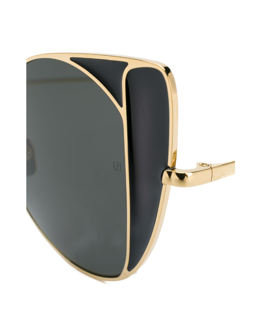 Linda Farrow Oversized-frame Sunglasses In Gray