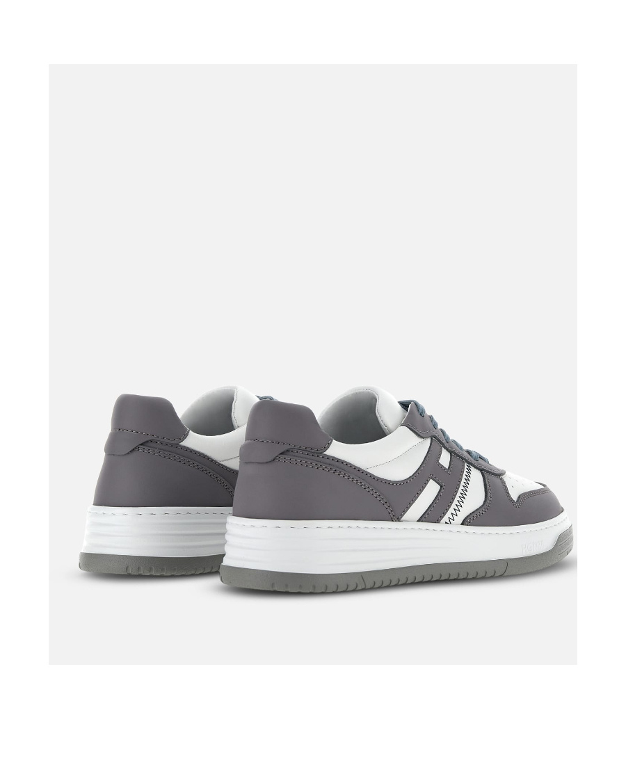Hogan H630 Perforated Low-top Sneakers In Gray