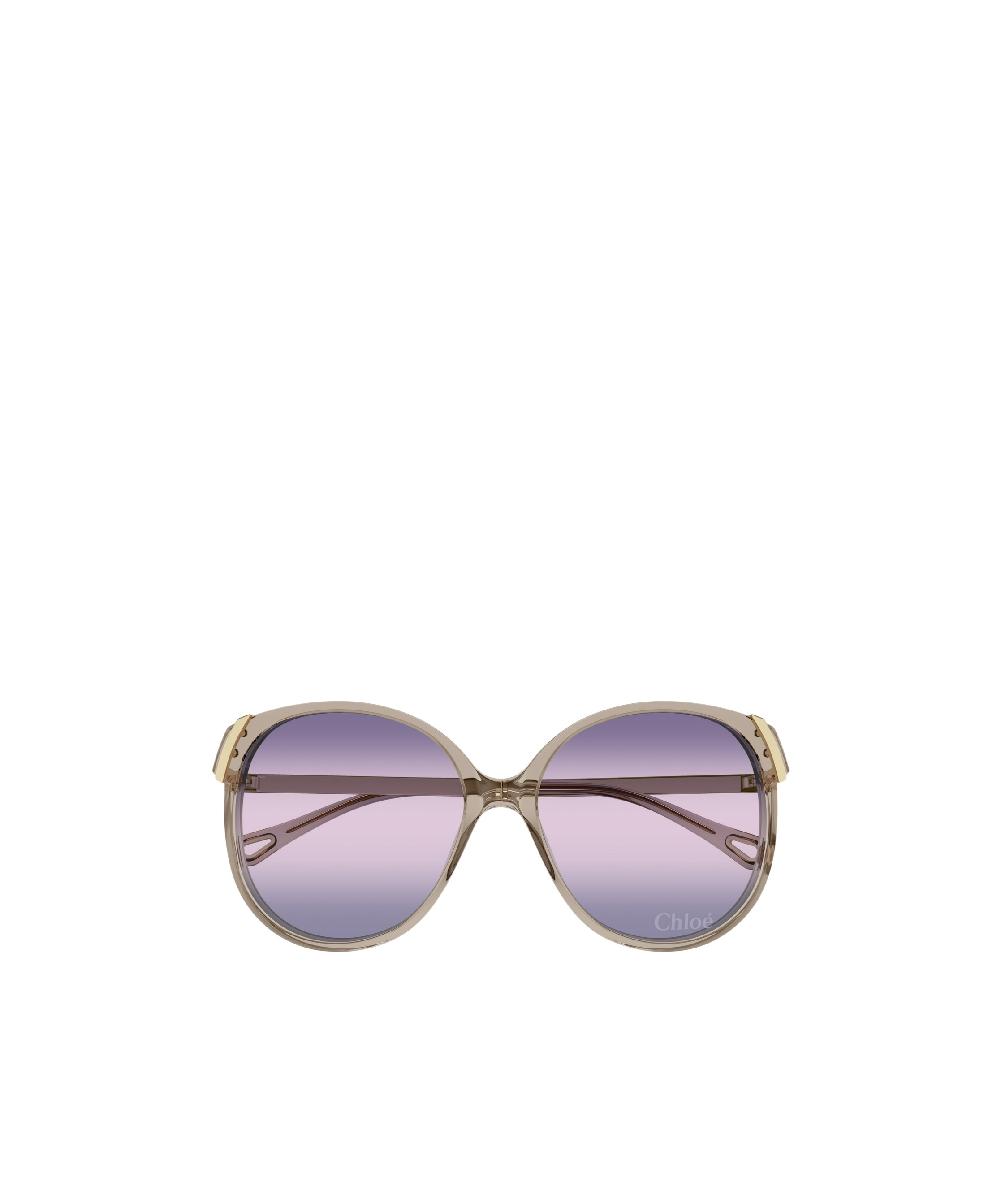 Chloé Chloe Women Pink Acetate And Metal Aly Sunglasses In Purple