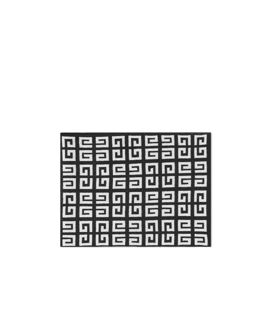 Givenchy Reversible Logo-intarsia Scarf In Black