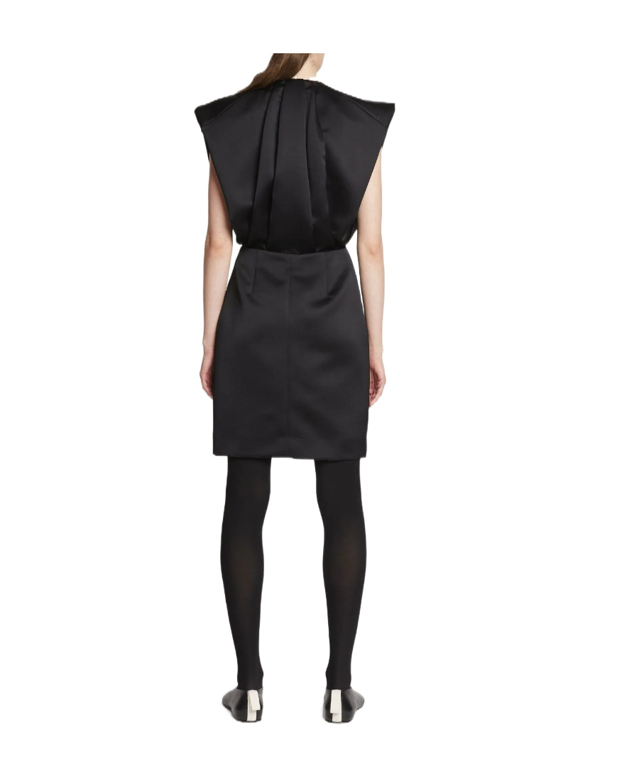 Proenza Schouler Satin Shift Mini Dress In Black