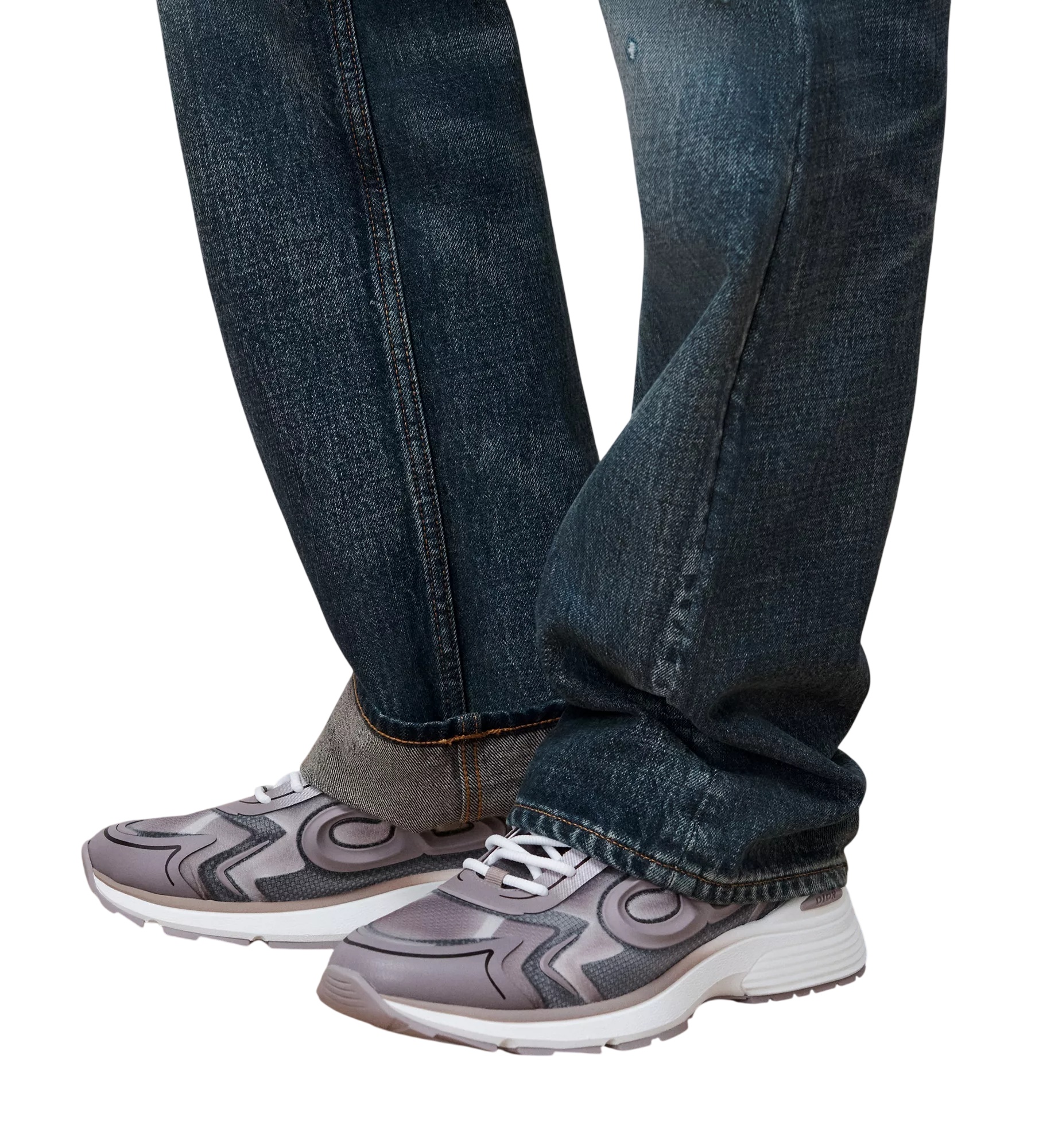 Dior B30countdown Tech Sneaker In Gray