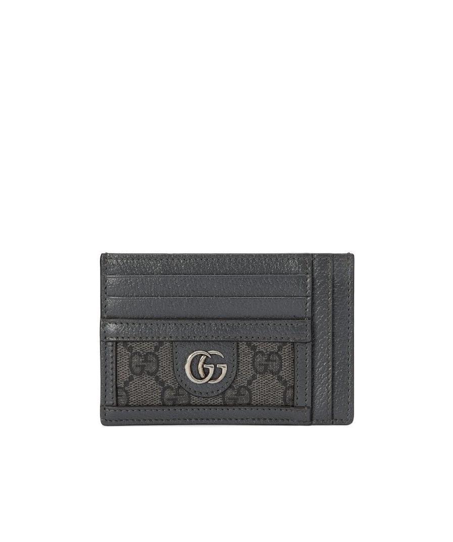 Gucci Compact Fabric Cardholder In Black