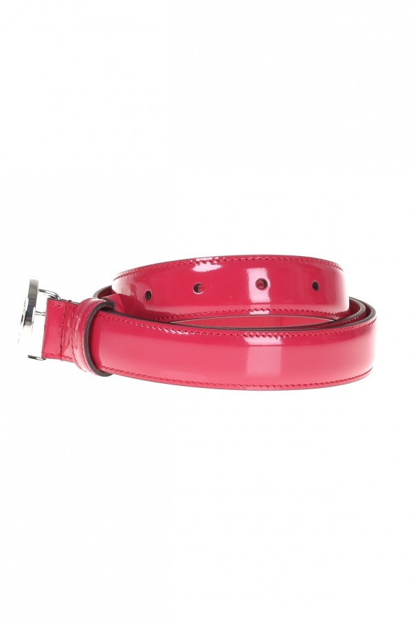 Gucci Mutual Buckle Belt In Red