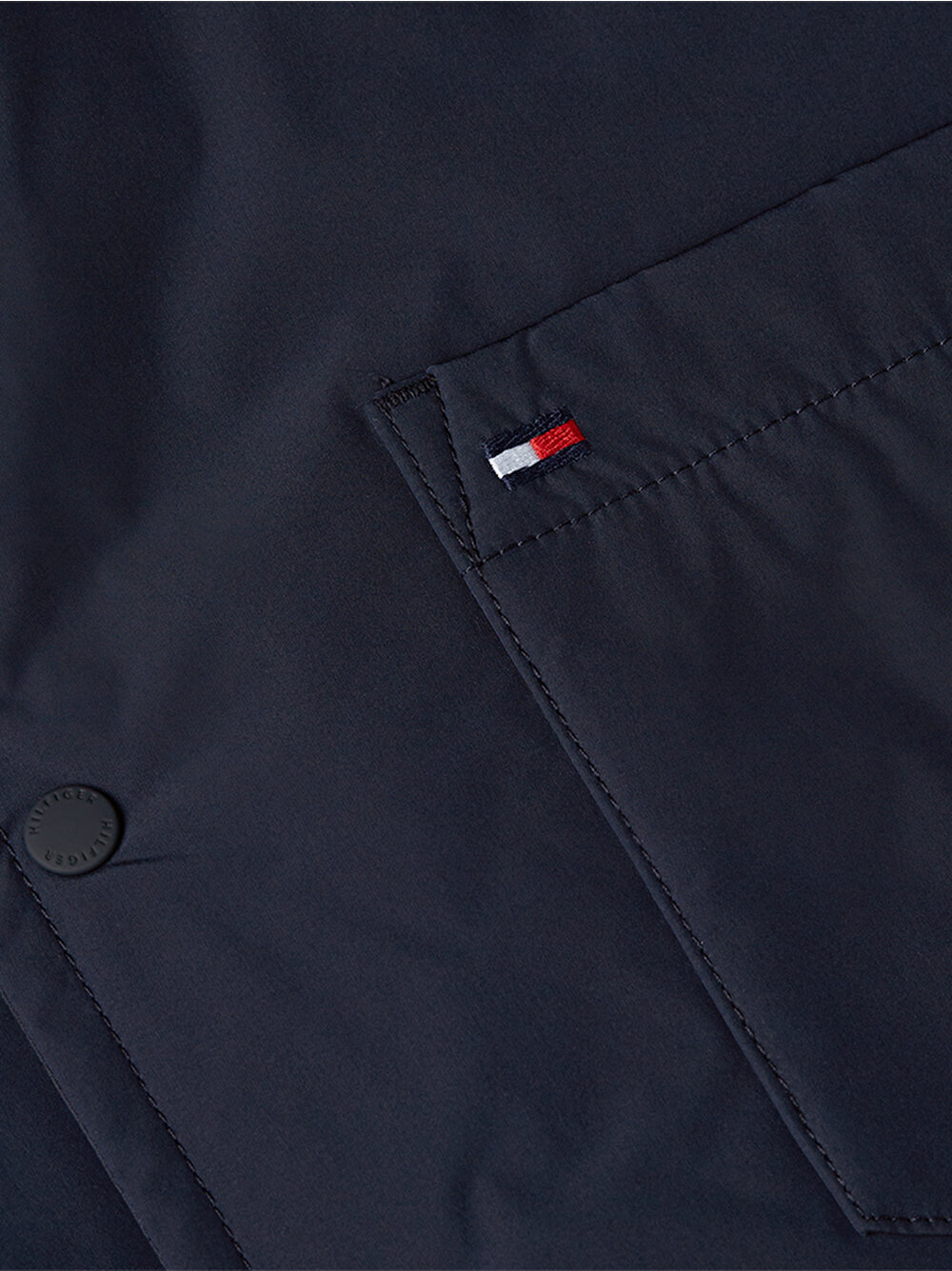 Shop Tommy Hilfiger Logo-print Padded Jacket In Black