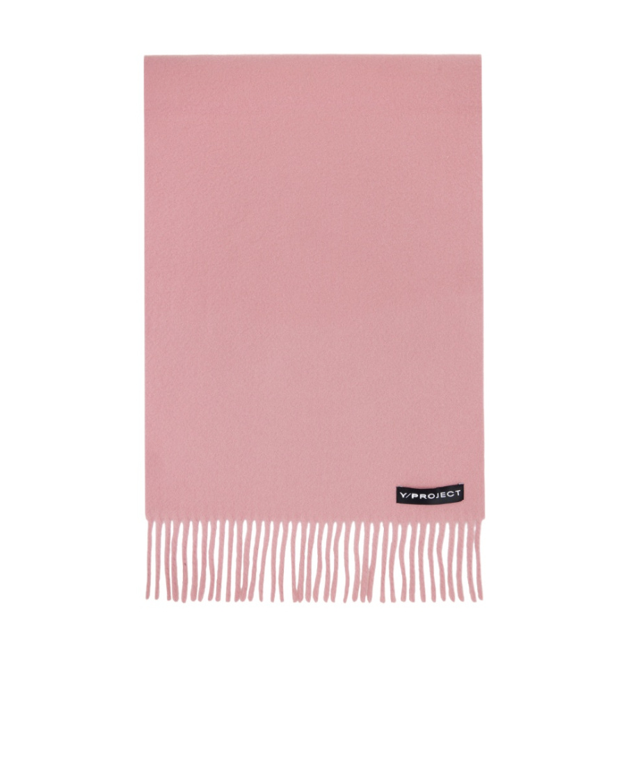 Y/project Chain-link Virgin Wool Scarf In Pink