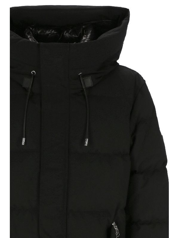Mackage Long Hooded Cotton-padded Suit In Black