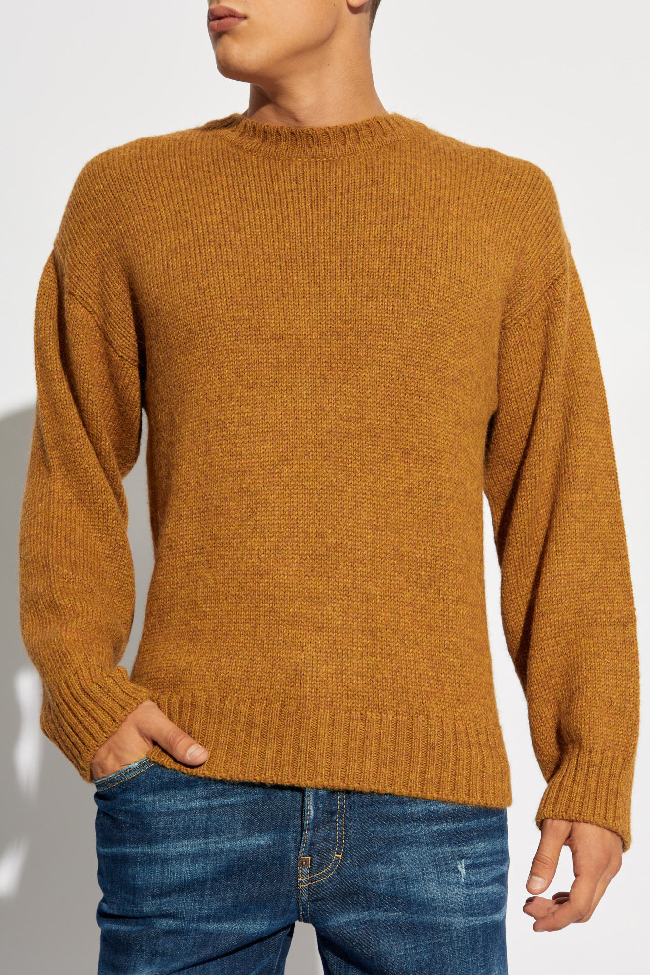 Dsquared2 Mélange-effect Jumper In Brown