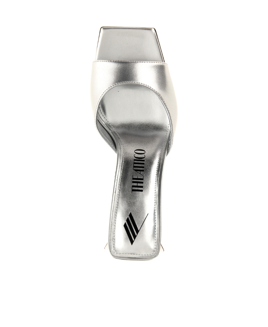 Attico Mule ''mini Devon'' Silver In White