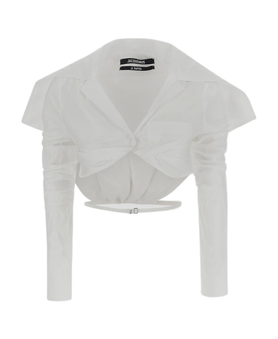 Jacquemus La Chemise Meio Top In White