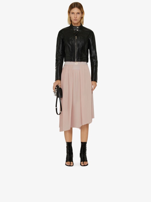 Givenchy Asymmetric Pleated Skirt In Multicolor