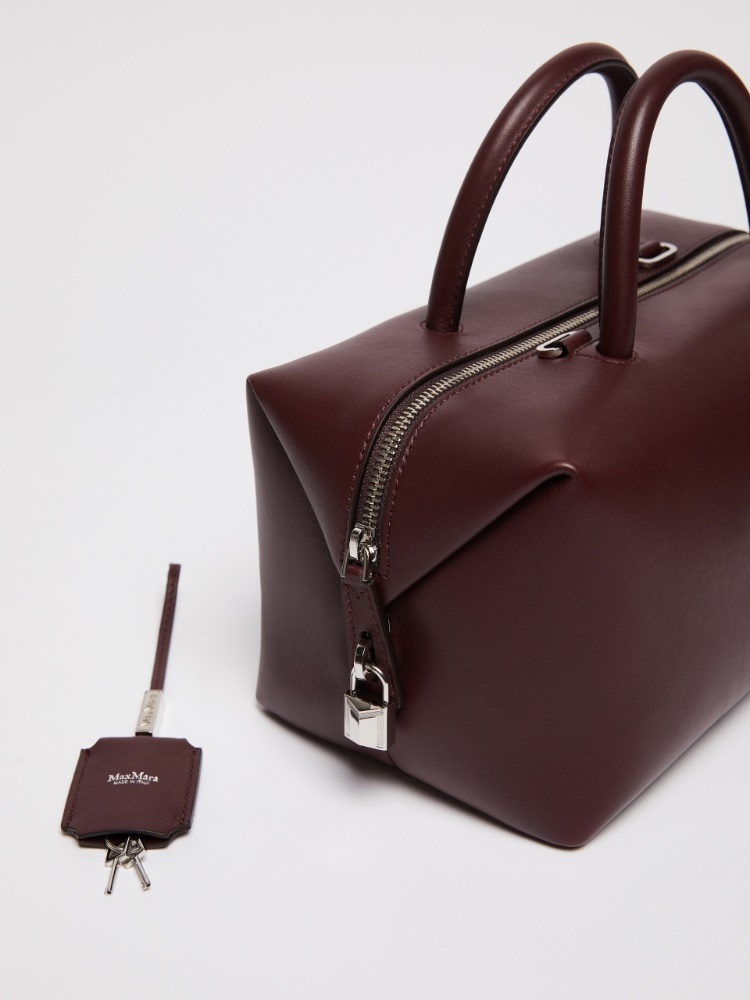 Max Mara Cross-body Bag With Detachable Strap And Top Handle In Red