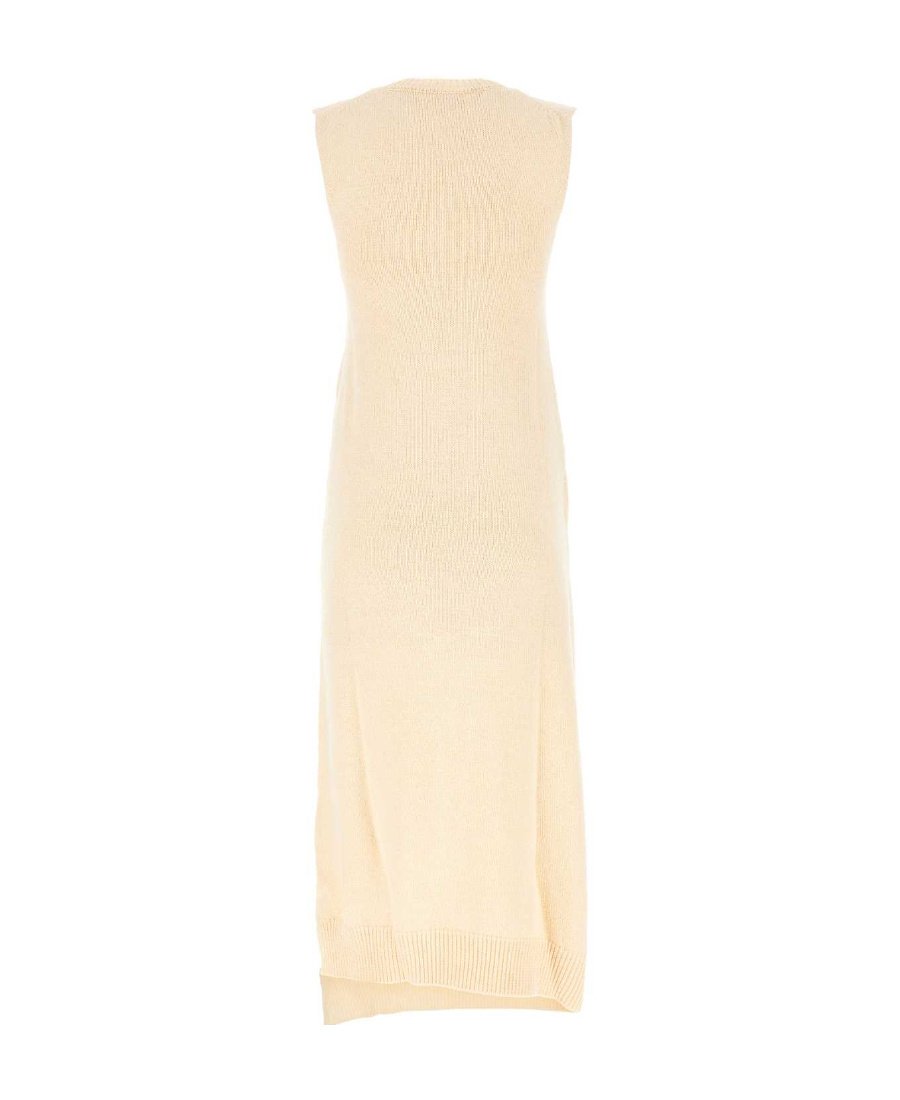 Jil Sander Ivory Japanese Cotton Dress In Nude
