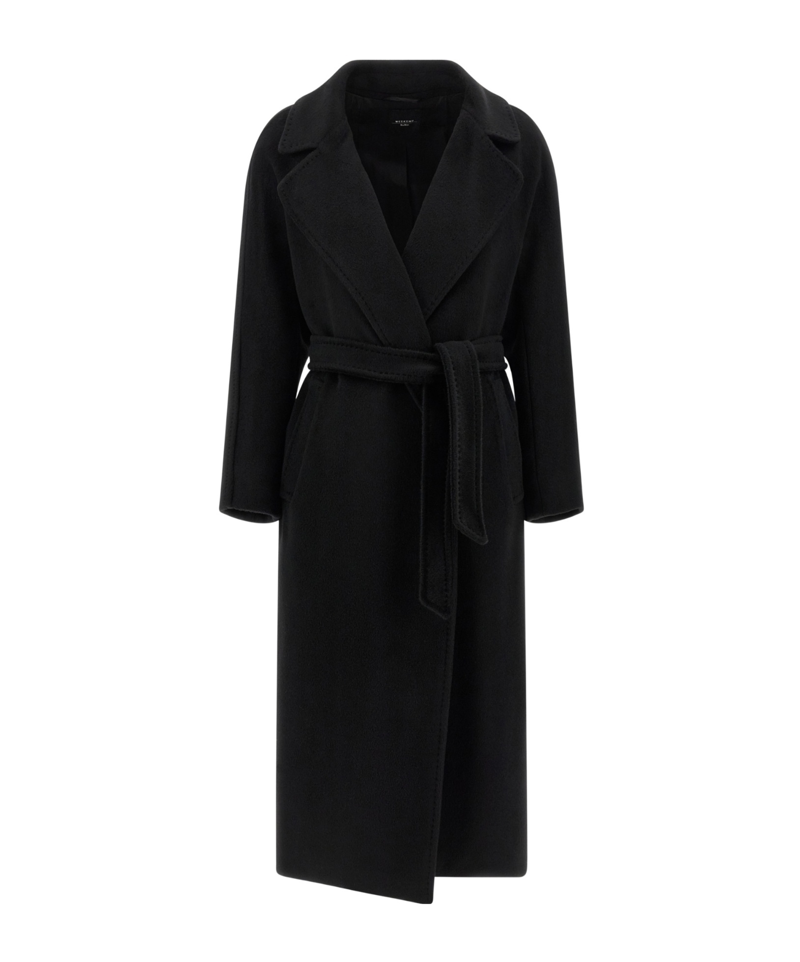 Weekend Max Mara Long-sleeved Coat In Black