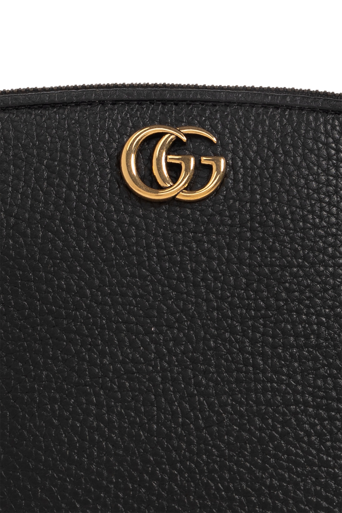 Gucci Double G-plaque Make-up Bag In Black