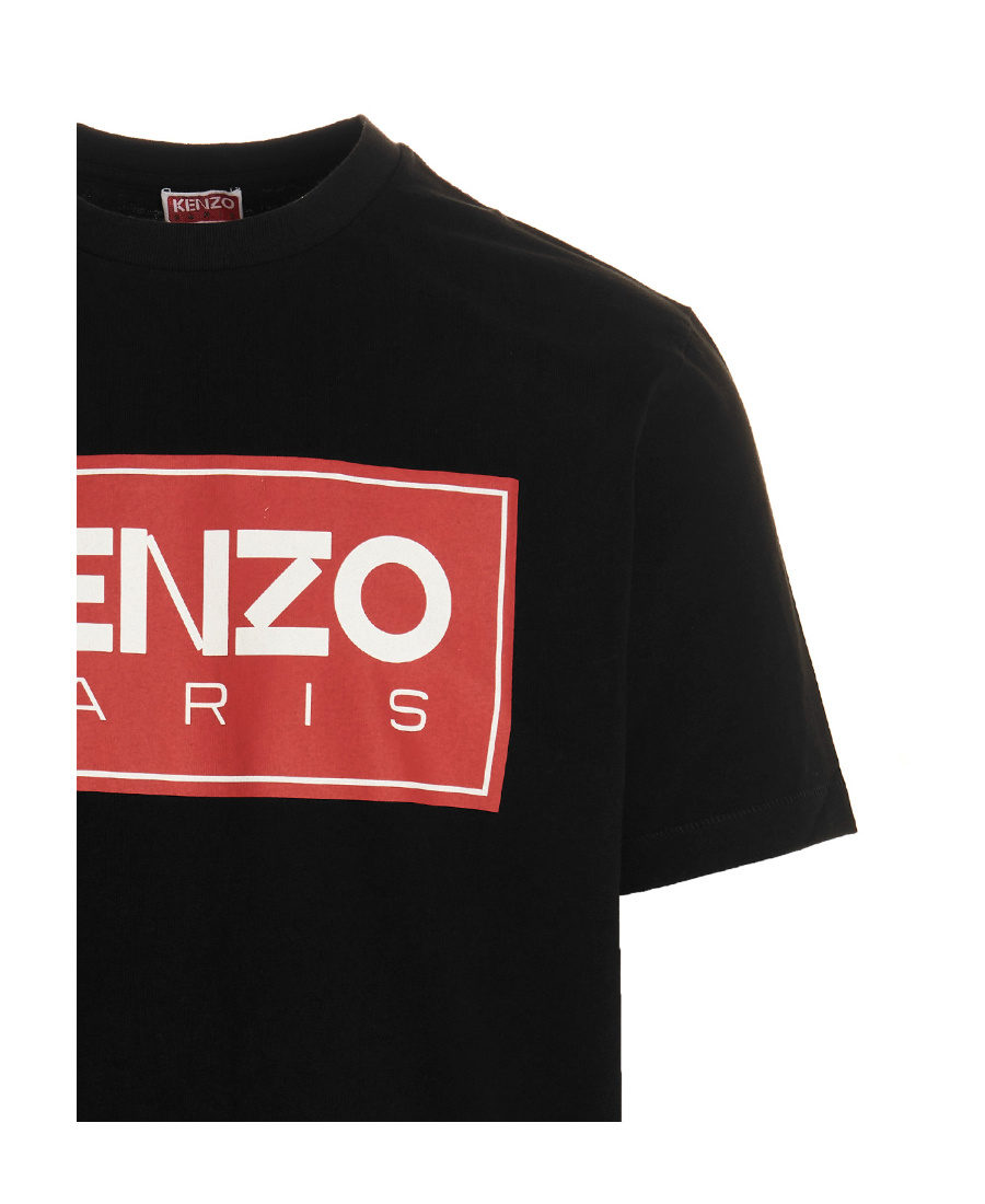 Kenzo Logo Short-sleeved T-shirt In Black