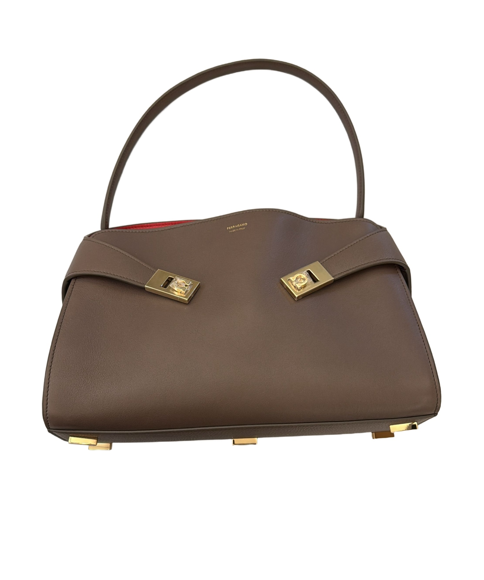 FERRAGAMO HUG SOFT BICOLOR SHOULDER BAG