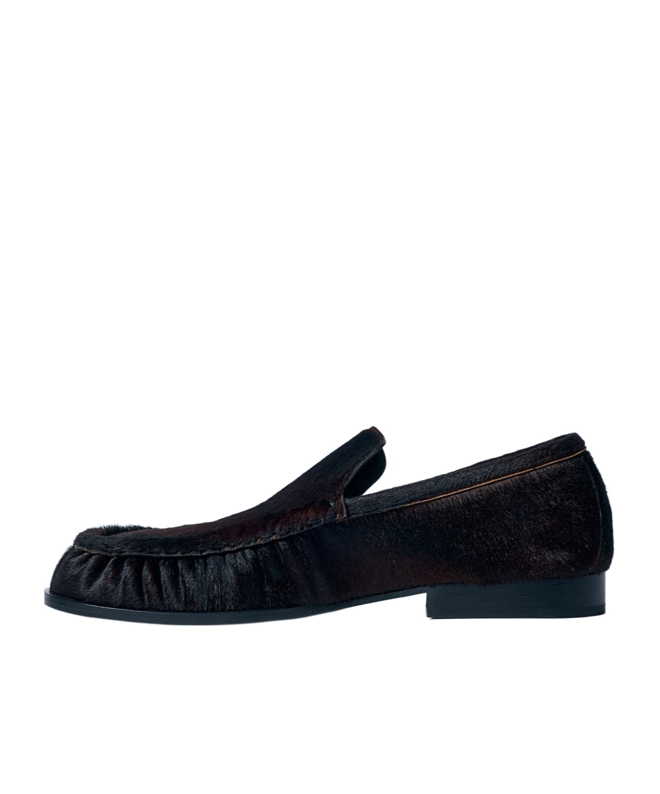 DRIES VAN NOTEN CALF HAIR LOAFERS 