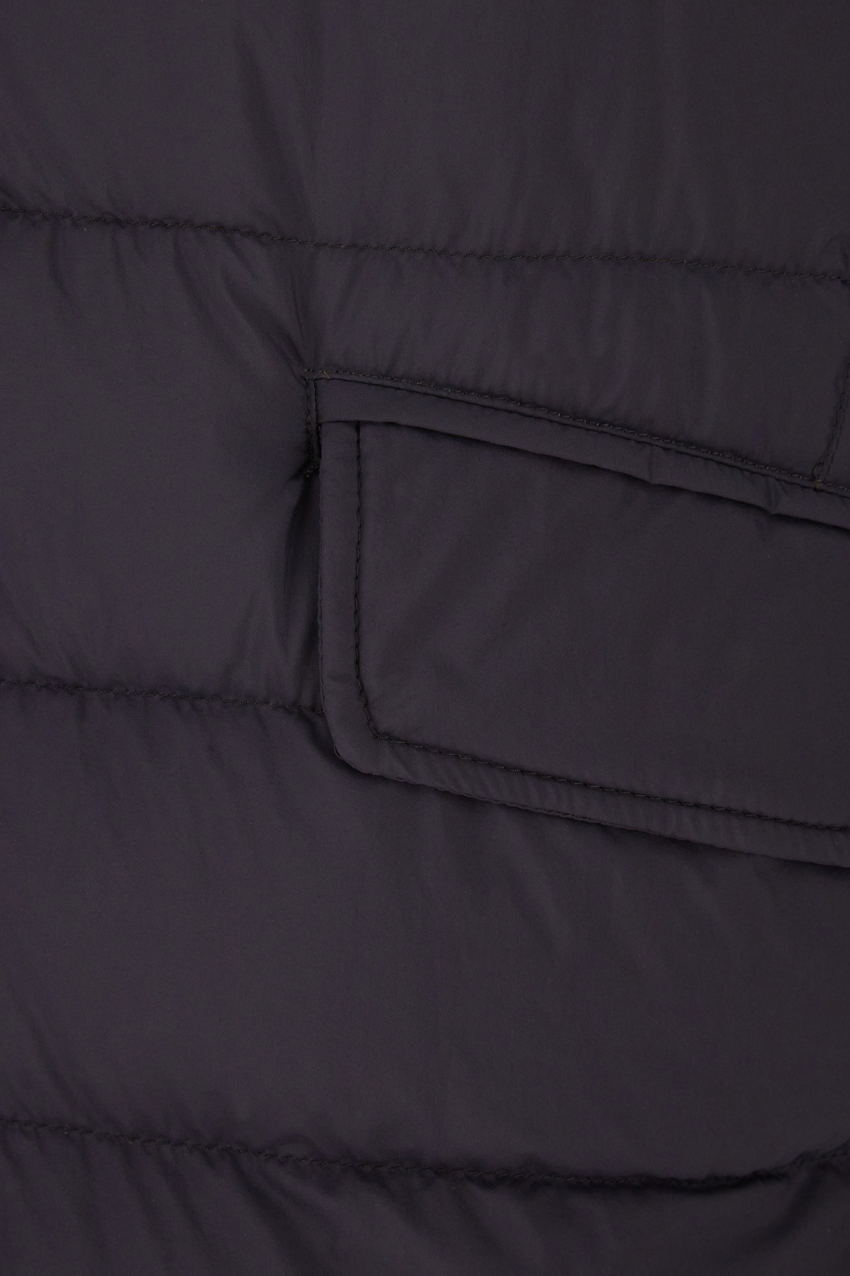 Herno Navy Blue Nylon Padded Jacket In Black