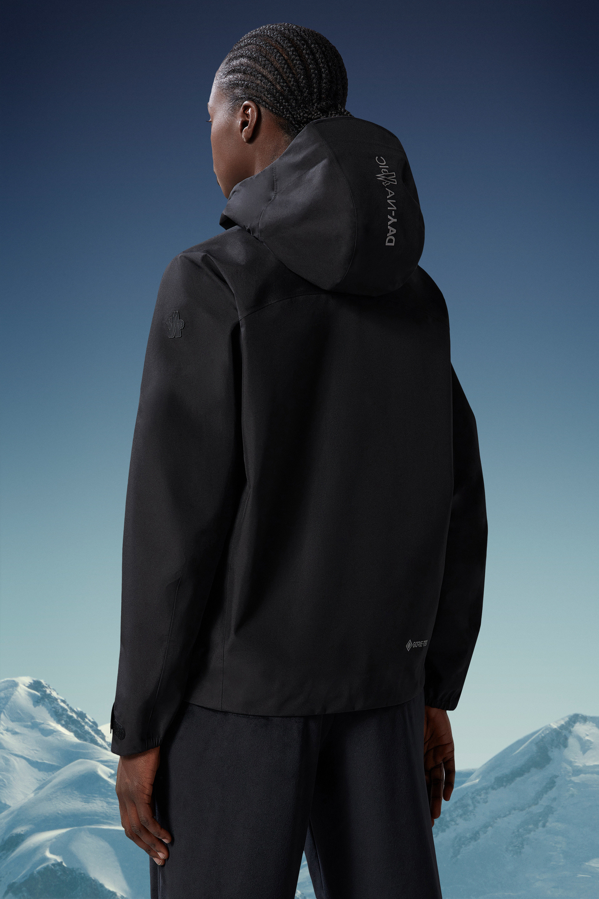 Moncler Meribel Gore-tex Hooded Jacket In Black